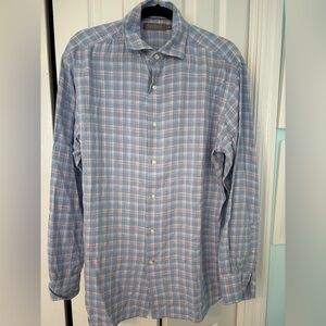 Daniel Cremieux Light Blue Plaid Shirt